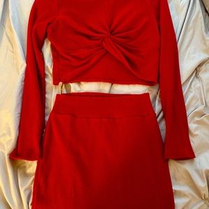 Two piece top with skirt!